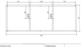 Рама для ванны SANTANA 150