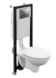 Комплект PARVA CO DPL EO slim + BLACK + LEON хром глянцевый A64231