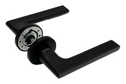 RAP 31 SLIM-R BL Ручки на круглой розетке 6 мм (комплект). Цвет - чёрный RAP 31 SLIM-R BL
