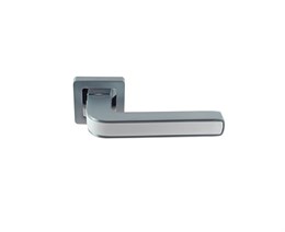 PAL-126-RS SC/W Ручка дверная, матовый хром/белый PAL-126-RS SC/W