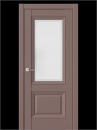 Полотно остекленное PL4F, ст. 1 600х2000 Милкшейк WS/DZS/PL4F/ст.1 Белый (Сатинат)/600х2000 Милкшейк