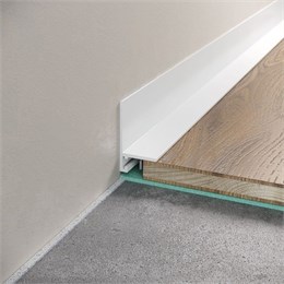Микроплинтус LACONISTIQ Micro-L угловой Белый МАТОВЫЙ RAL9016  (25,8х16,2х5х2450мм) 7 зажимов в комплекте 17-22-245