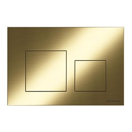 Кнопка смыва Balance, клавиши Square, цвет брашированное золото CN12-002BG