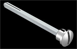 Четырёхгранник с кнопкой удлинённый LUX-SPINDLE-WC 110 CRO для дверей толщиной более 44мм и до 70мм. Цвет - хром LUX-SPINDLE-WC 110 CRO