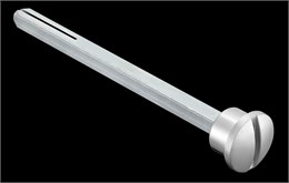 Четырёхгранник с кнопкой удлинённый LUX-SPINDLE-WC 110 CSA для дверей толщиной более 44мм и до 70мм. Цвет - матовый хром LUX-SPINDLE-WC 110 CSA