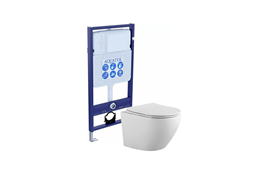 SET AQUATEK ЕВРОПА (рама AQUATEK Standard INS-0000012(без клавиши и крепежа)+унитаз ЕВРОПА AQ1901-00 с тонким сиденьем soft-close SET AQUATEK ЕВРОПА