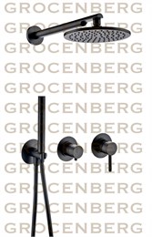 Душевой комплект Grocenberg GB5090BL Черный матовый GB5090BL