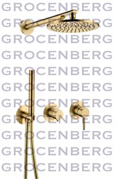 Душевой комплект Grocenberg GB5090MG Золото матовый GB5090MG