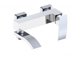 Смеситель для ванны с ручным душем Grocenberg GB8007 Белый хром GB8007WC