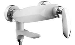 Смеситель для ванны с ручным душем Groсenberg GB8001 Белый хром GB8001WC