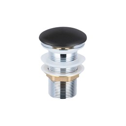 Донный клапан с керамической крышкой Vincea DBS0-216MB, черная мат. крышка, без перелива DBS0-216MB