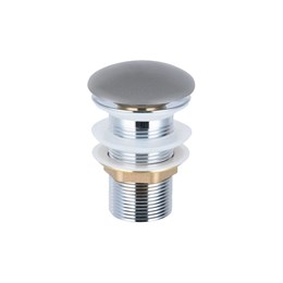 Донный клапан с керамической крышкой Vincea DBS0-216MG, серая мат. крышка, без перелива DBS0-216MG