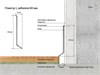 Плинтус алюминиевый LACONISTIQ Adhesive 60мм Черный матовый RAL9005. (60*10*2500мм) 60-21-250 - фото 107818