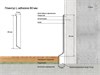 Плинтус алюминиевый LACONISTIQ Adhesive 80мм Белый матовый RAL9016. (80*10*2500мм) 63-22-250 - фото 107837