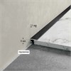 Микроплинтус LACONISTIQ Micro 11 mini Шампань анодированный (11х5х2000мм) 5 зажимов в комплекте 11-16-200 - фото 107843
