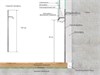 Скрытый плинтус LACONISTIQ REGULAR, под подсветку, без покрытия (80х13х3000мм) 41-100-300 - фото 108033