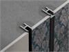 Теневая рейка LACONISTIQ DUAL mini, под панели и керамог. Чёрная анодированная (6х10х3000мм. зазор 3.5мм) вставка FLEX в комплекте 28-11-300 - фото 108363