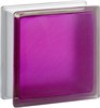 Стеклоблок стандартный окрашенный внутри Самба малиновый (190х190х80) samba_vn_10