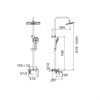 Душевая система BELZ B24533, хром глянцевый B24533