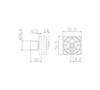 Завёртка сантехническая ADDEN BAU WC SQ-003 NICKEL 42961