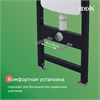 Комплект инсталляции 3 в 1  клавиша смыва белая, Basic, IDDIS, BASB030i73 BASB030i73