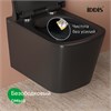 Унитаз подвесной безободковый, чёрный матовый, Bild, IDDIS, BILR2BMi25 BILR2BMi25