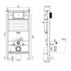 AQM4002 Система инсталляции AQUAme для унитаза AQM4002
