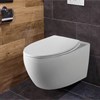 Унитаз подвесной INTERO VT1-21 безободковый, ультратонкое soft-close сиденье VT1-21 - фото 12268