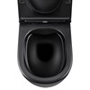Унитаз подвесной Evo VT1-34MB безободковый, цвет матовый черный, ультратонкое soft-close сиденье VT1-34MB - фото 12352