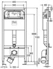792824 Prevista Dry (SET) Lean + ECO модуль для подвес унитаза 1120 x 490 мм + крепления + панель смыва Prevista Visign for Life 5, модель 8524.10 Viega 792824
