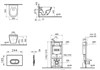 9003B003-7201 Комплект: S50 Rim-Ex унитаз подвесной безободковый с сидением МЛ+ инсталляция и панель смыва глянец хром 9003B003-7201