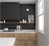 Плитка керамическая настенная 28453 COSTA NOVA Black Matt 5x20 см. Equipe 28453