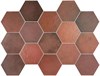 Плитка керамическая напольная 24956 HERITAGE HEX?GONO Wine 17,5х20 см Equipe 24956