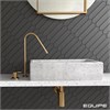 Плитка керамическая настенная 27483 LANSE Black 5х25 см Equipe 27483
