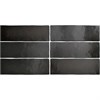 Плитка керамическая настенная 24962 MAGMA Black Coal 6,5х20 см (коробка 38 шт.) Equipe 24962