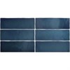 Плитка керамическая настенная 24964 MAGMA Sea Blue 6,5х20 см ( коробка 38 шт.) Equipe 24964