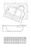 Atlant 140x100 R Асимметричная акриловая ванна C-bath (Польша) CBA00101R - фото 13671