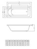 Rea 170x70 Прямоугольная ванна C-bath (Польша) CBQ002003 - фото 13809