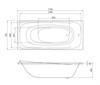 Saturn 170x75 Прямоугольная ванна C-bath (Польша) CBQ012001 - фото 13823