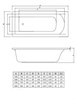 Selena 170x75 Прямоугольная ванна C-bath (Польша) CBQ007003 - фото 13831