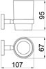 Стакан Allen Brau Priority 6.31002-00 белый/хром 6.31002-00 - фото 14062