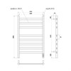 Полотенцесушитель электрический Point Селена PN16858B П8 500x800, диммер справа, черный - фото 27820