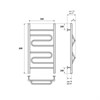 Полотенцесушитель электрический Point Юпитер PN01158E П4 500x800 левый/правый, хром - фото 27891