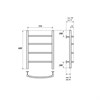 Полотенцесушитель электрический Point Афина PN04156BRE П4 500x600 левый/правый, бронза - фото 27950