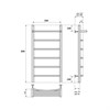 Полотенцесушитель электрический Point Афина PN04158PE П5 500x800 с полкой левый/правый, хром PN04158PE - фото 27984