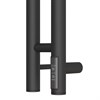 Полотенцесушитель электрический Point Деметра PN12812B П3 80x1200 диммер справа, черный PN12812B - фото 28431