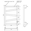 Полотенцесушитель электрический Point Феникс PN15856B П5 500x600, диммер справа, черный PN15856B - фото 28571