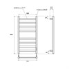 Полотенцесушитель электрический Point Меркурий PN83858 П8 500x800, диммер справа, хром PN83858 - фото 28795