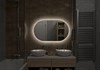 Зеркало Fleur LED 1200х700 с бесконтактным сенсором, холодная подсветка ЗЛП639 ЗЛП639 - фото 40666