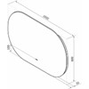 Зеркало Fleur LED 1200х700 с бесконтактным сенсором, холодная подсветка ЗЛП639 ЗЛП639 - фото 40667